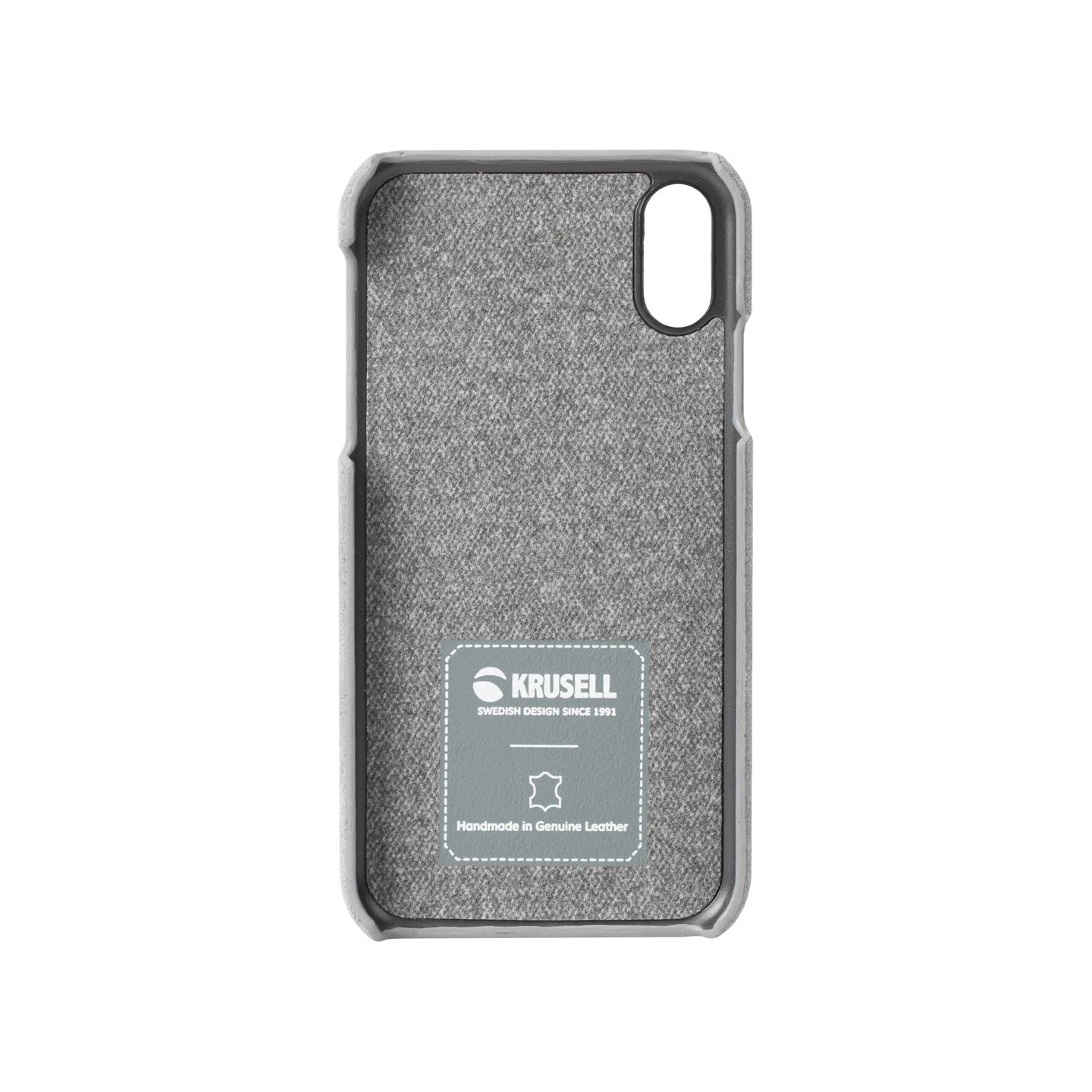 Krusell Broby Cover Apple iPhone XS Max light grey