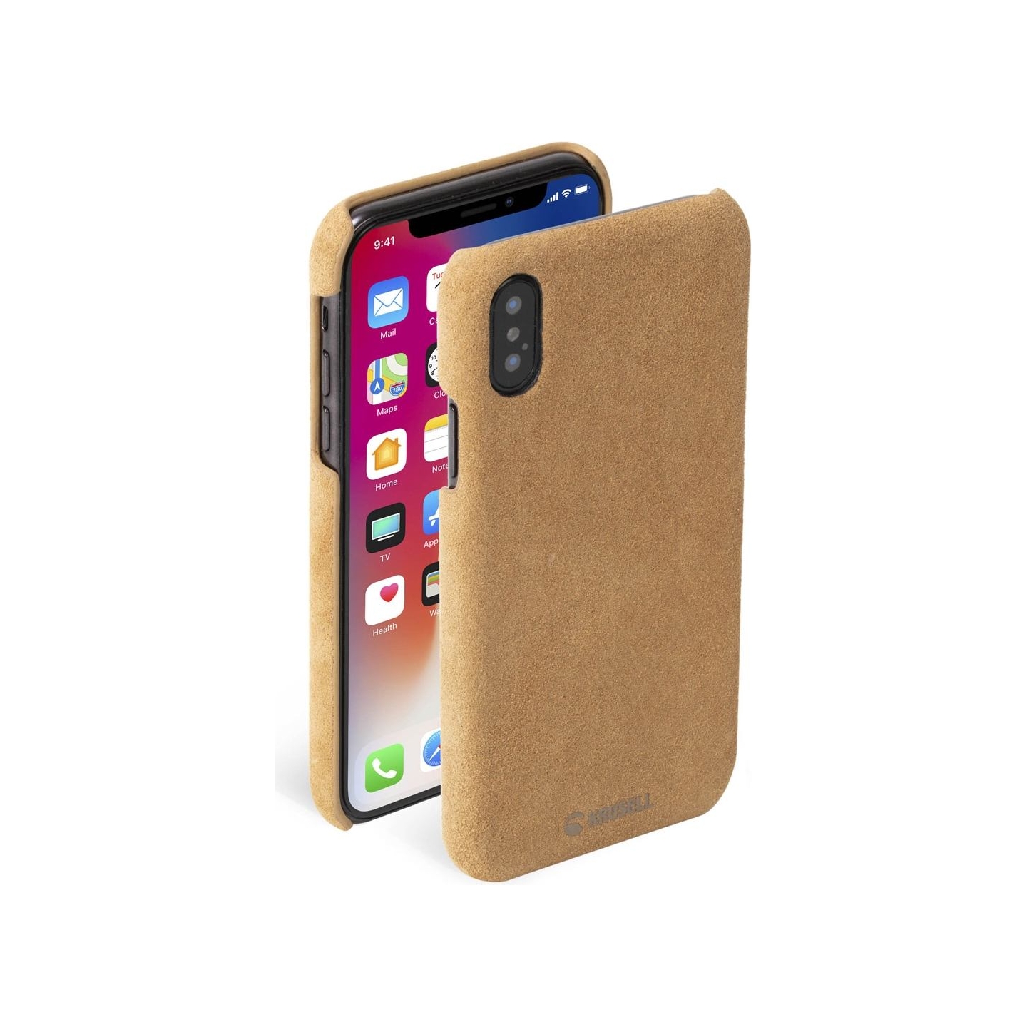 Krusell Broby Cover Apple iPhone XS Max cognac