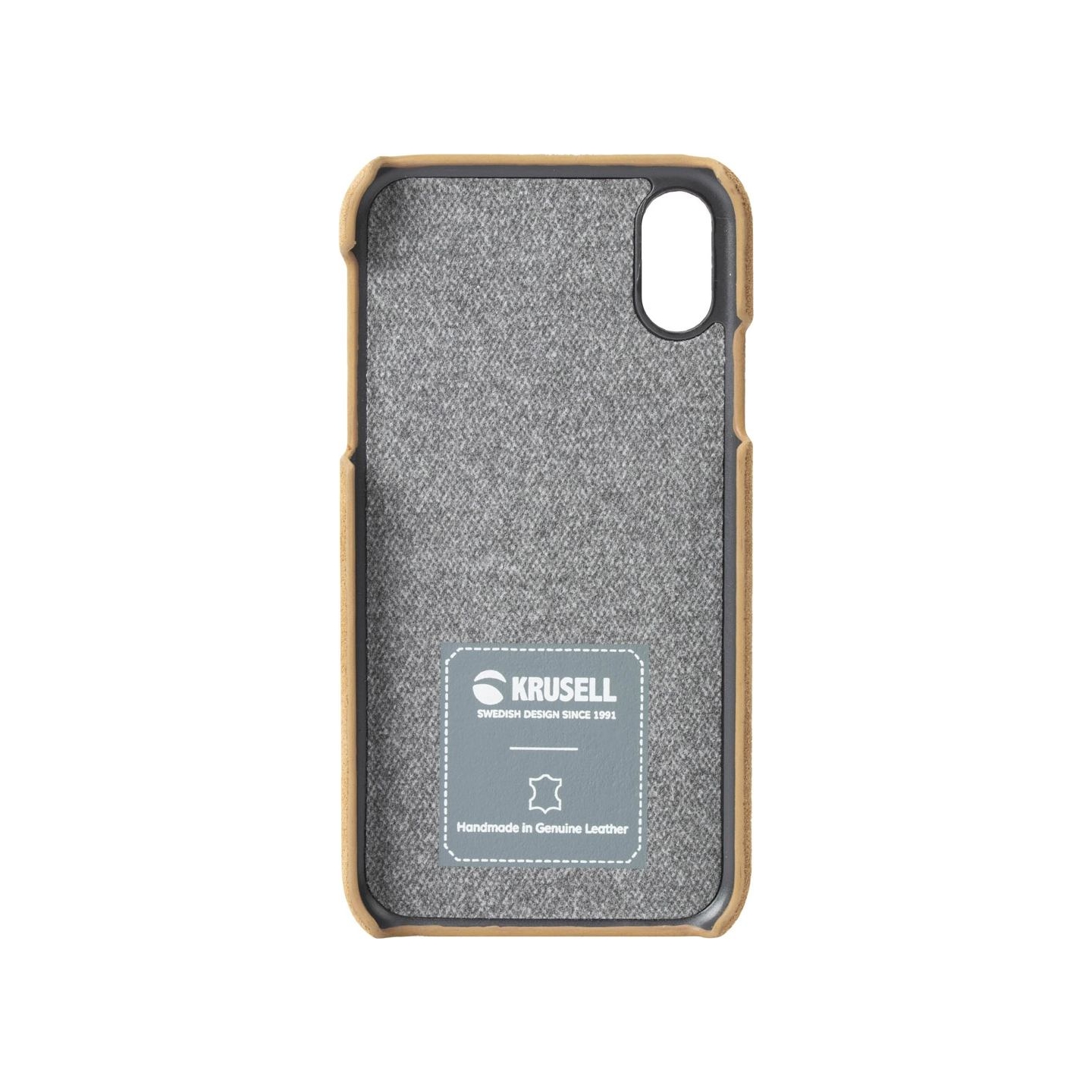 Krusell Broby Cover Apple iPhone XS Max cognac