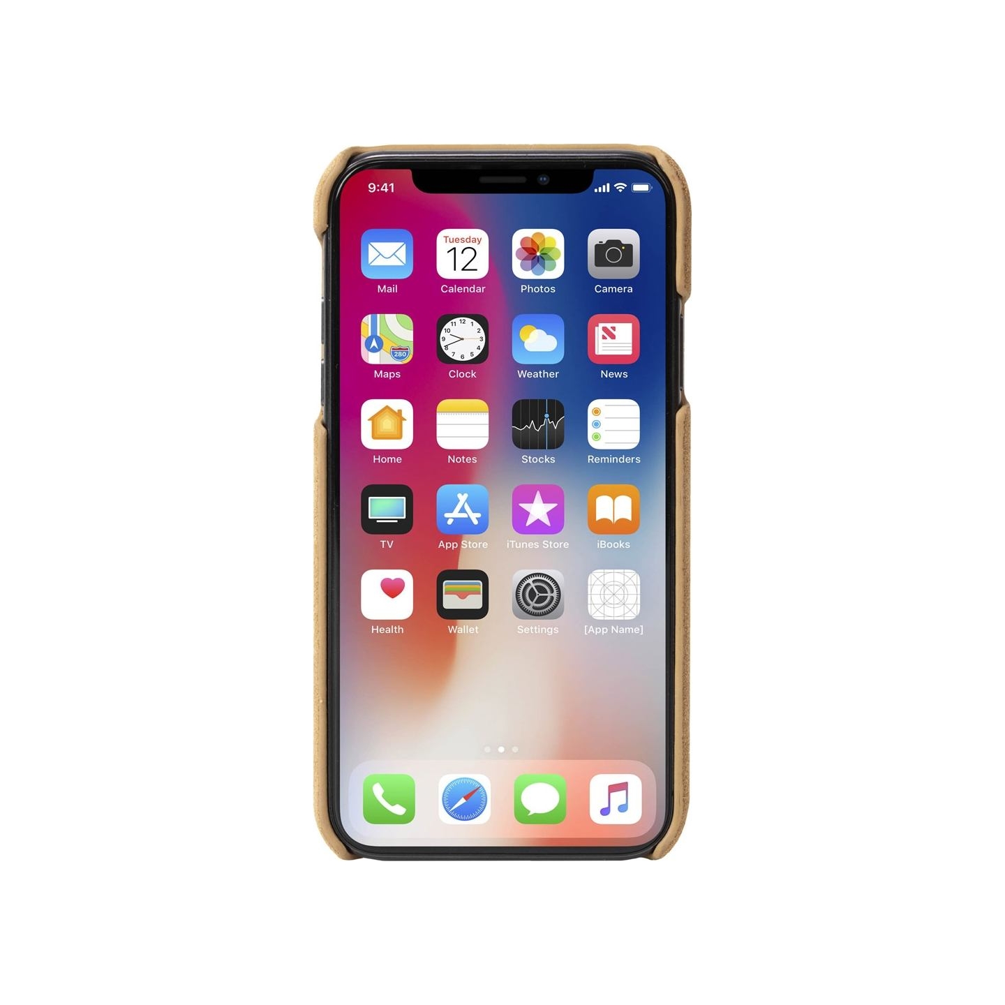 Krusell Broby Cover Apple iPhone XS Max cognac