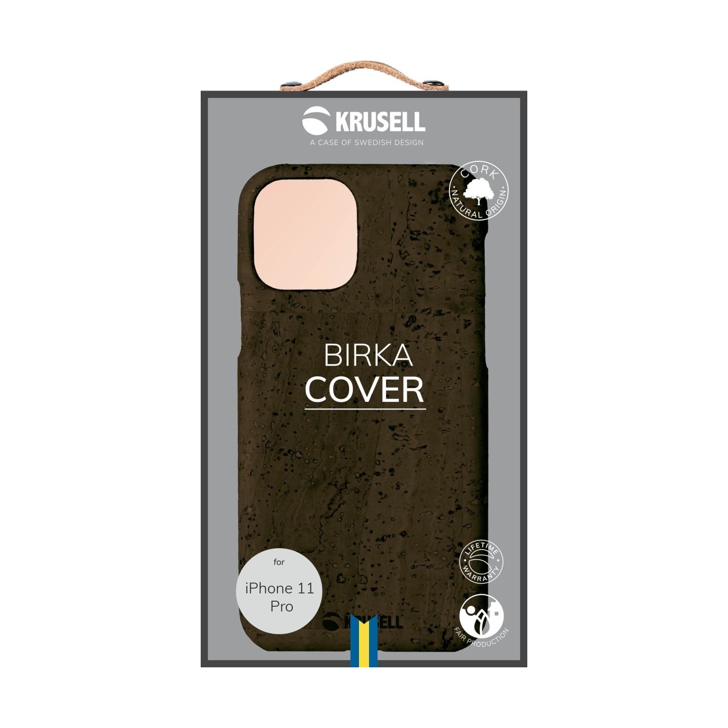 Krusell Birka Cover Apple iPhone 11 Pro dark brown