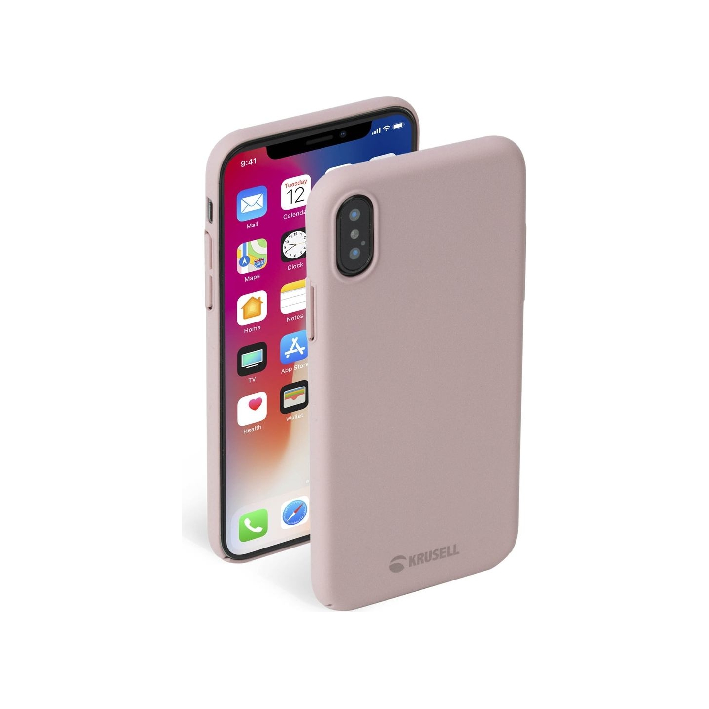 Krusell Sandby Cover Apple iPhone XS dusty pink