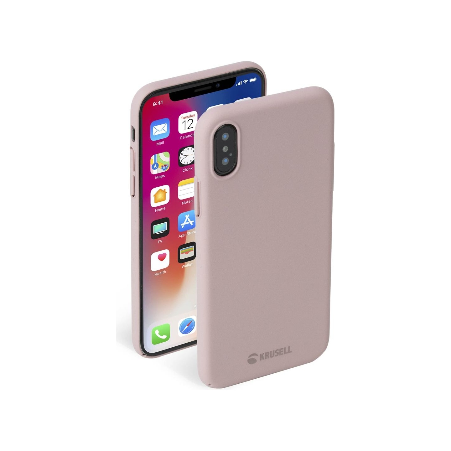 Krusell Sandby Cover Apple iPhone XS Max dusty pink
