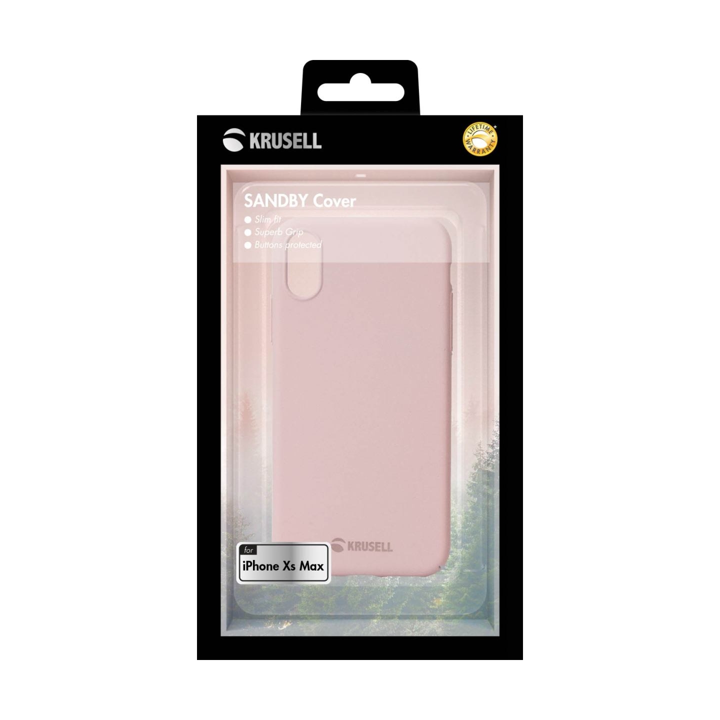 Krusell Sandby Cover Apple iPhone XS Max dusty pink