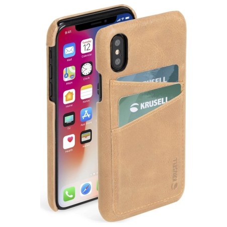 Krusell Sunne 2 Card Cover Apple iPhone XS Max vintage nude