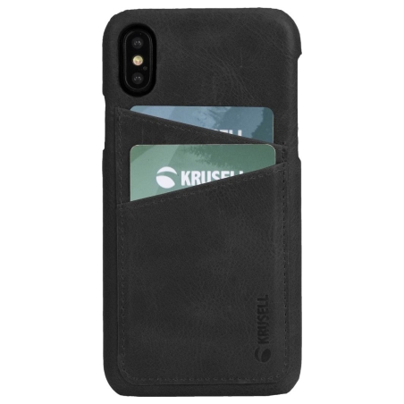 Krusell Sunne 2 Card Cover Apple iPhone XS Max vintage black