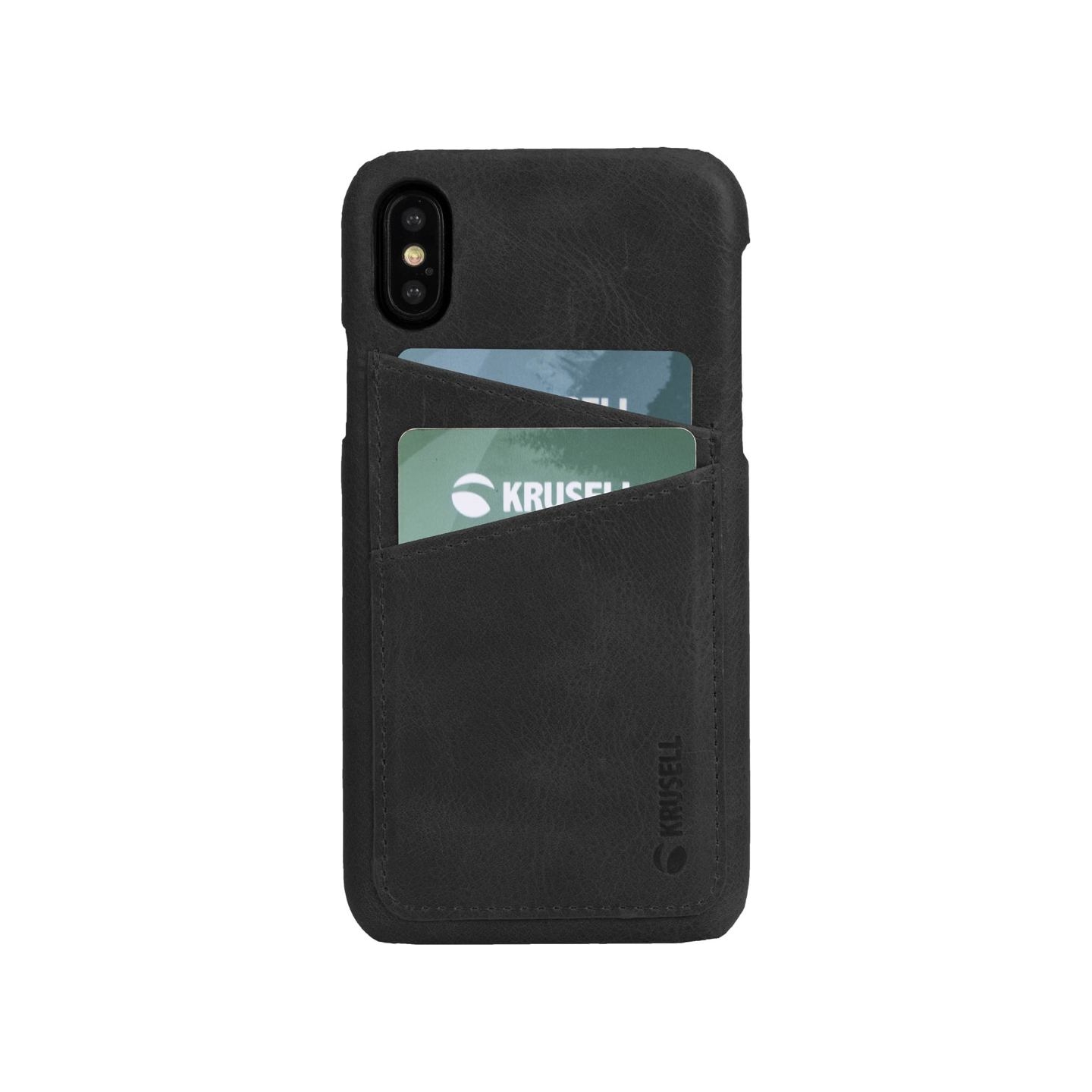 Krusell Sunne 2 Card Cover Apple iPhone XS Max vintage black