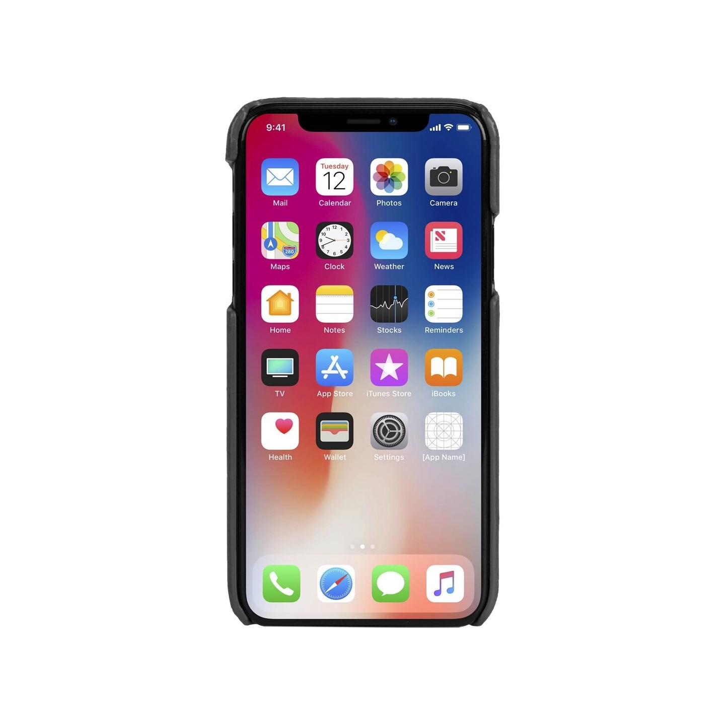 Krusell Sunne 2 Card Cover Apple iPhone XS Max vintage black
