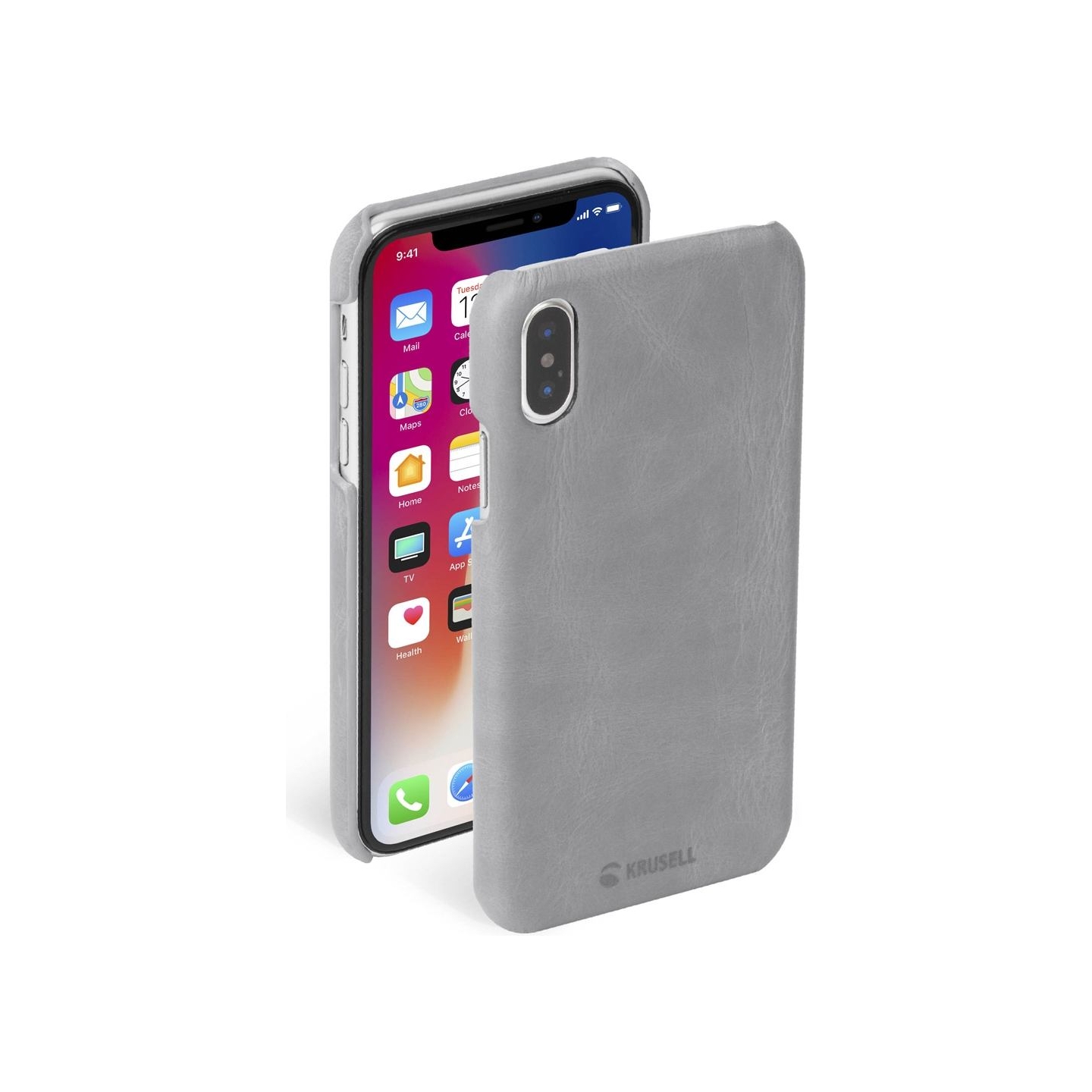 Krusell Sunne Cover Apple iPhone XS vintage grey
