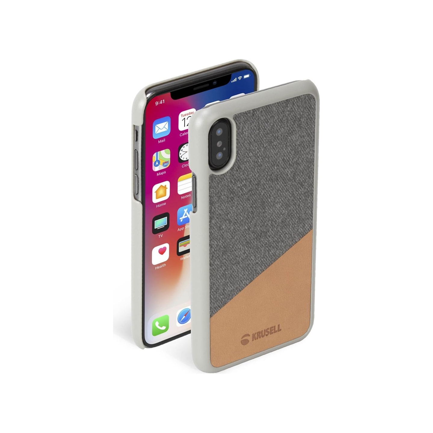 Krusell Tanum Cover Apple iPhone XS nude