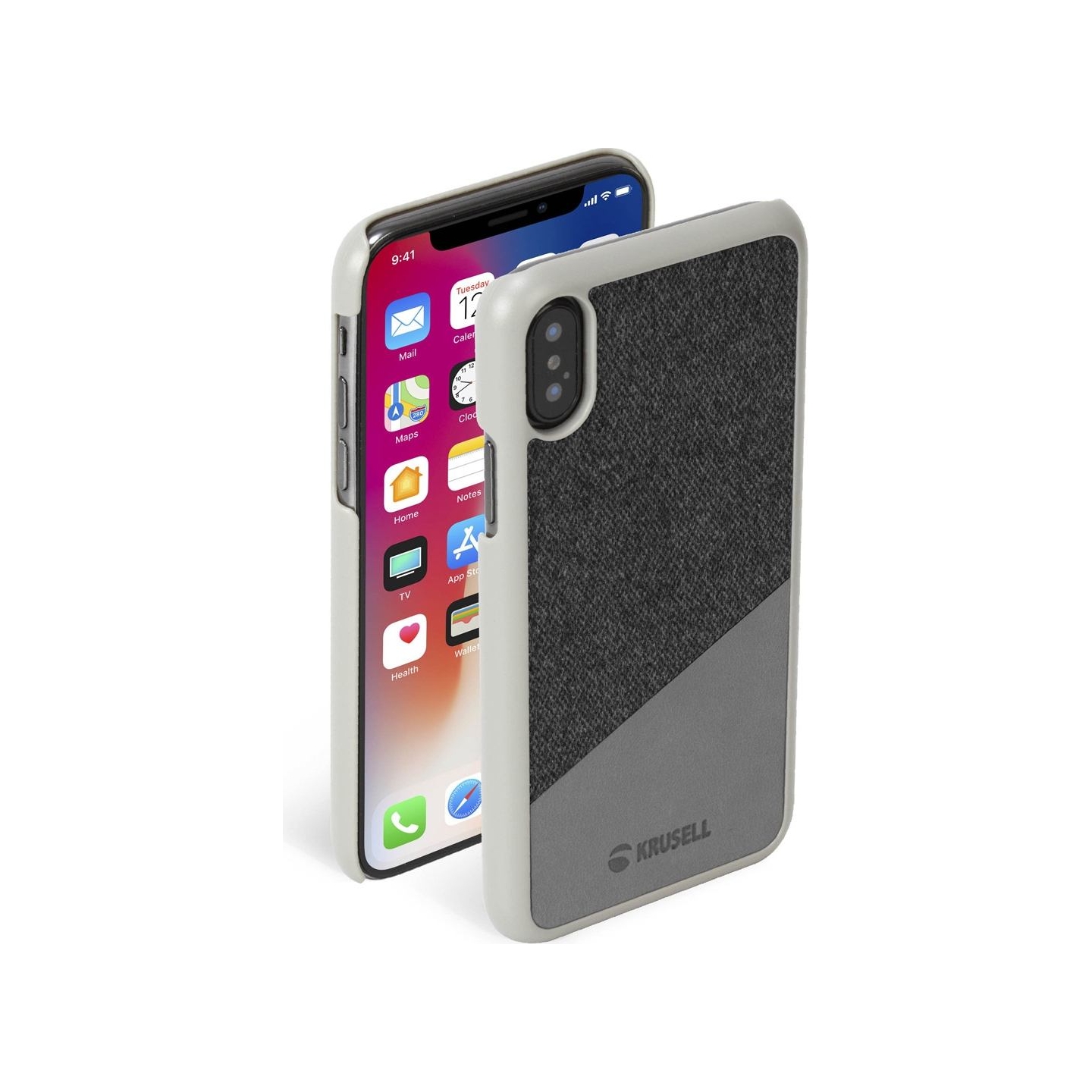 Krusell Tanum Cover Apple iPhone XS grey