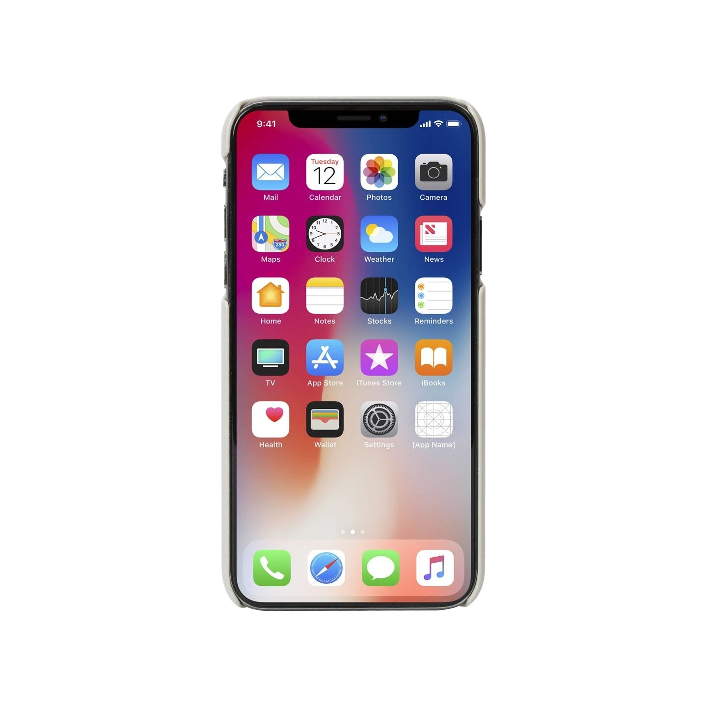 Krusell Tanum Cover Apple iPhone XS Max nude