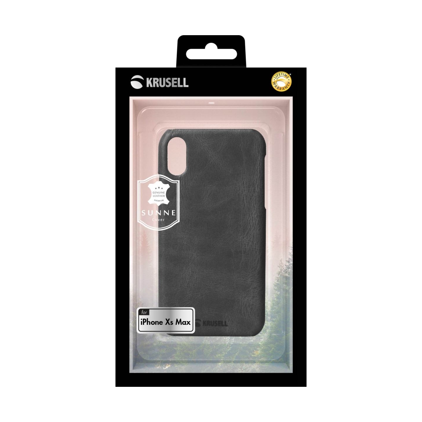 Krusell Sunne Cover Apple iPhone XS Max vintage black