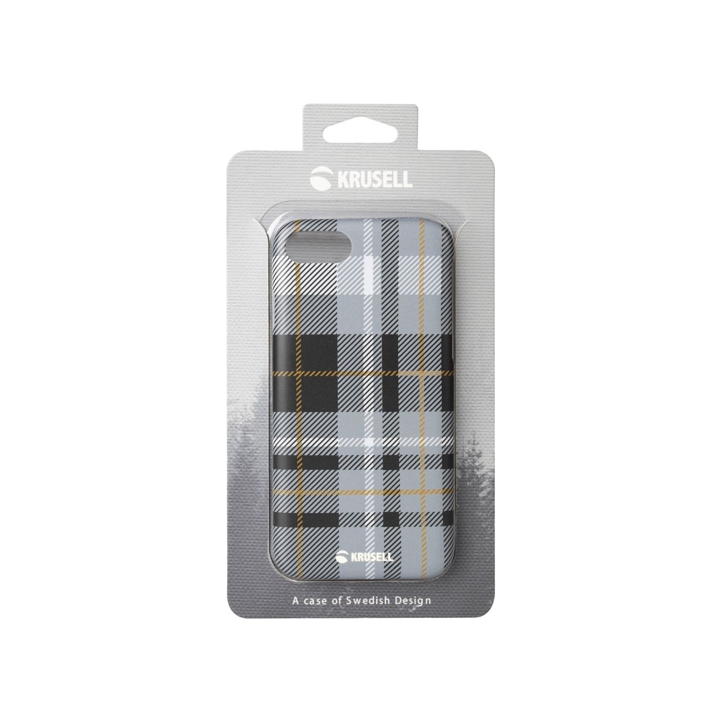 Krusell Limited Cover Apple iPhone 8/7 plaid dark grey