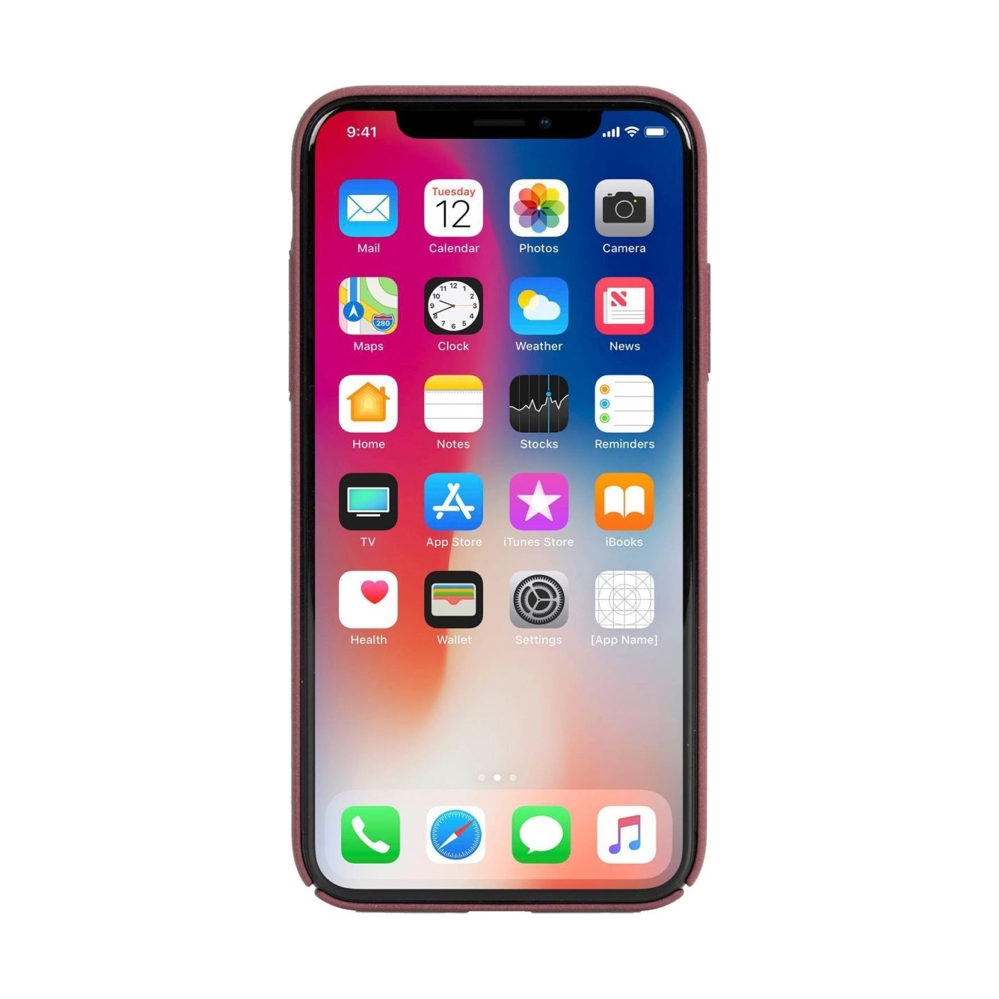 Krusell Sandby Cover Apple iPhone X/XS rust (61093)
