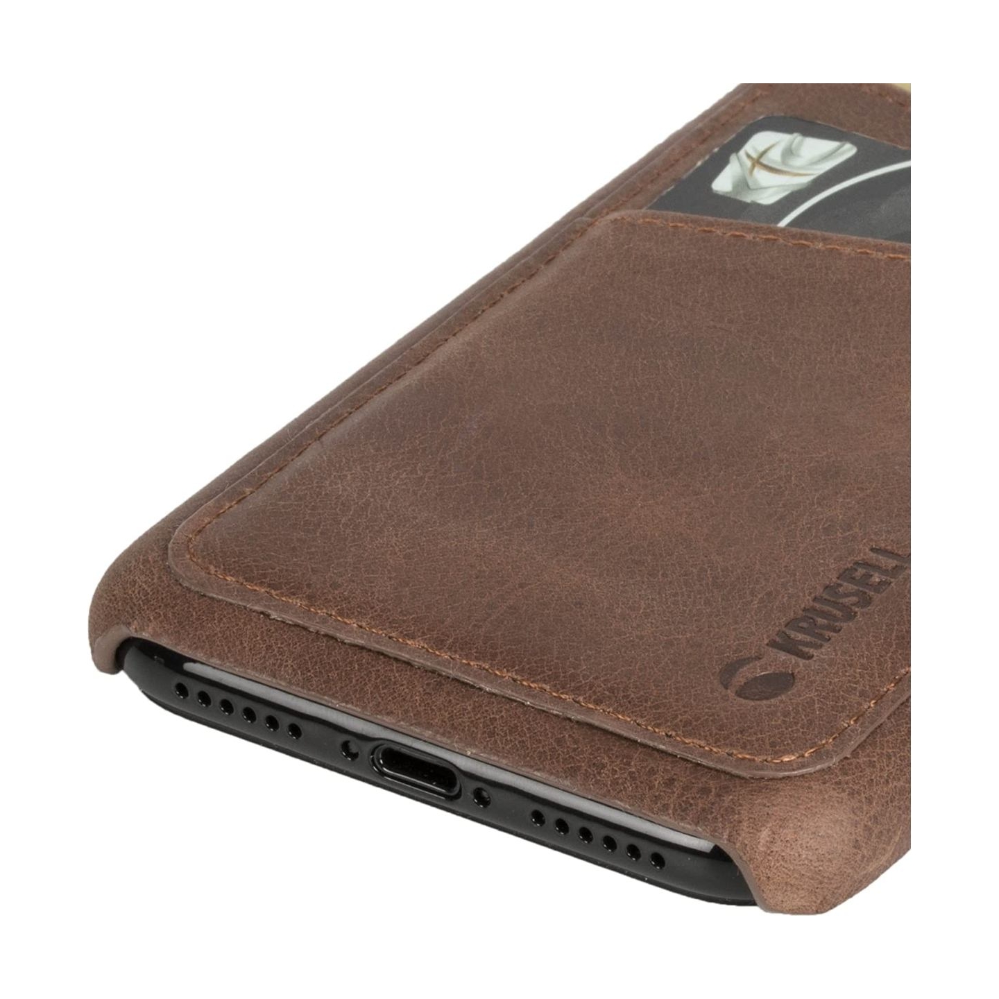 Krusell Sunne 2 Card Cover Apple iPhone X vintage cognac (61104)