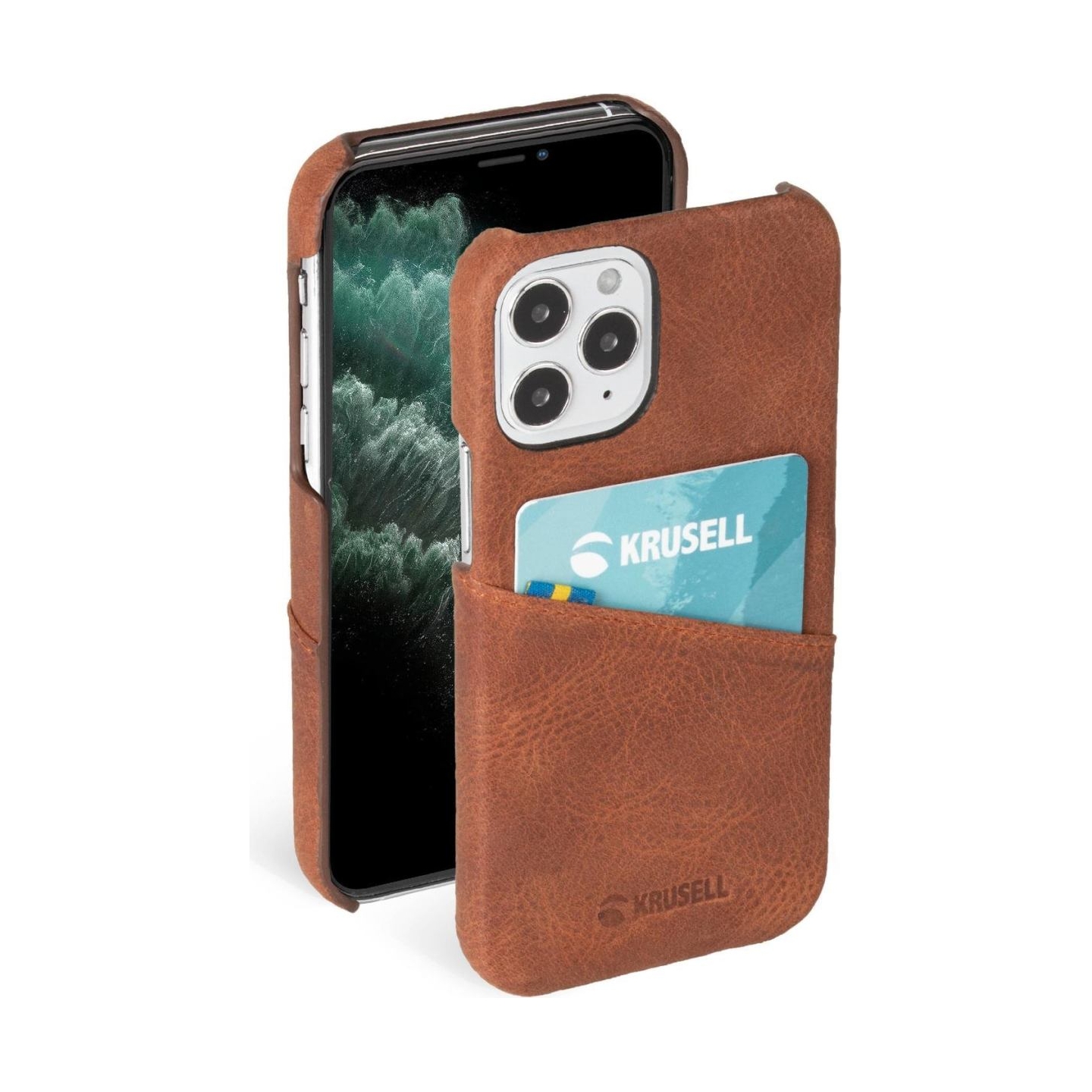 Krusell Sunne CardCover Apple iPhone 12 mini vintage cognac (62154)