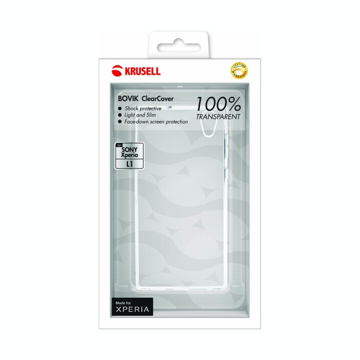 Krusell Bovik Cover Sony Xperia L1 transparent