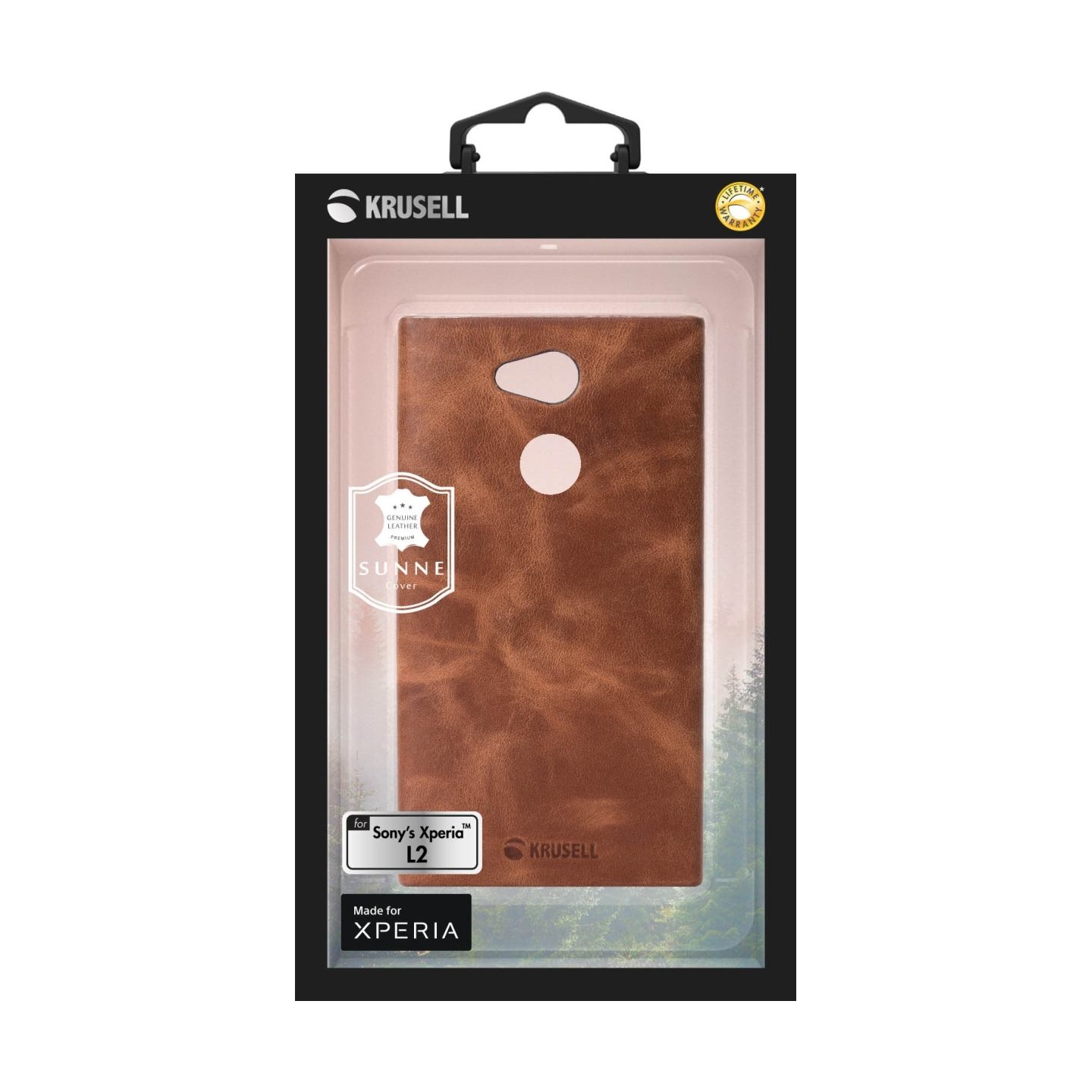 Krusell Sunne Cover Sony Xperia L2 vintage cognac