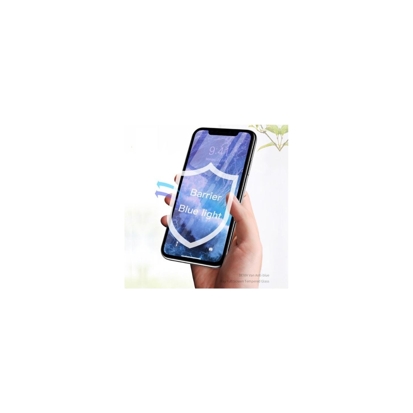 Devia Van Anti-blue Ray Full Screen Tempered Glass iPhone 11 Pro Max black