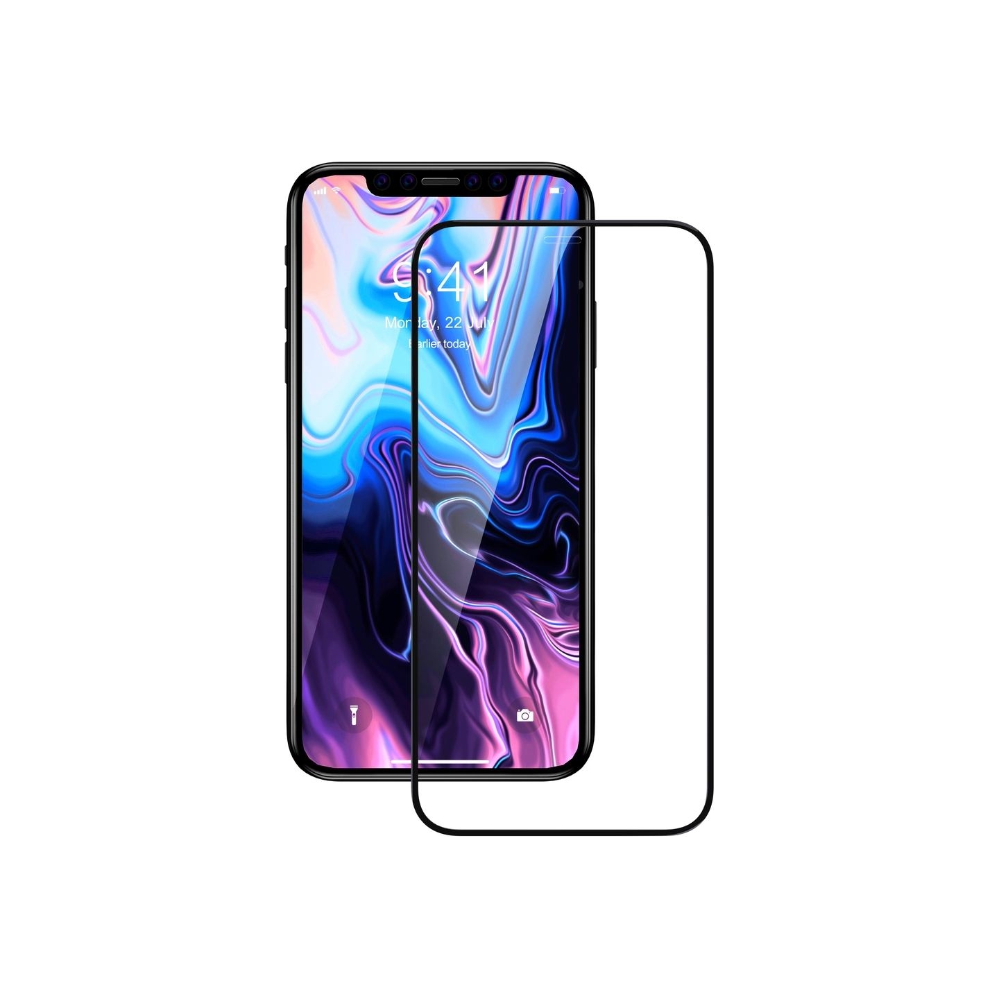 Devia Van Entire View Full Tempered Glass iPhone 11 Pro Max black