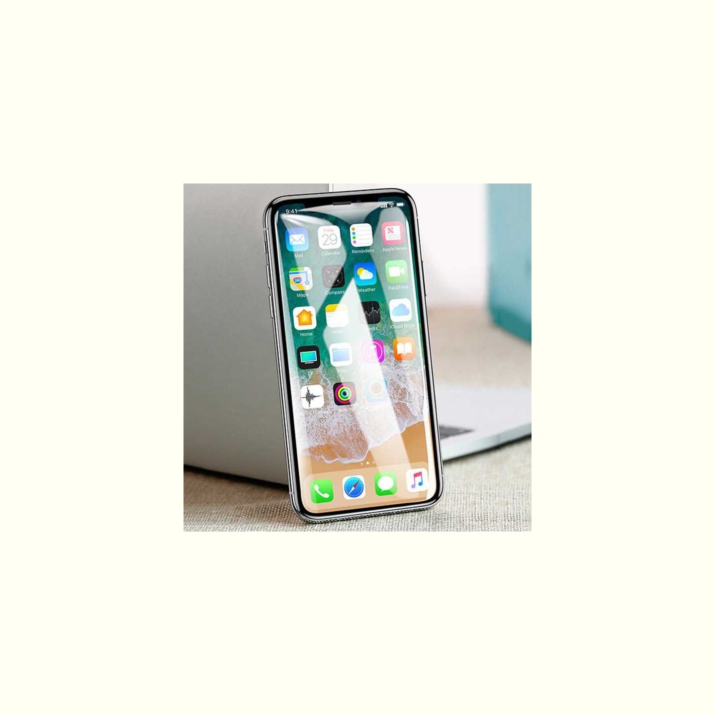 Devia Van Entire View Anti-glare Tempered Glass iPhone XR (6.1) black (10pcs)