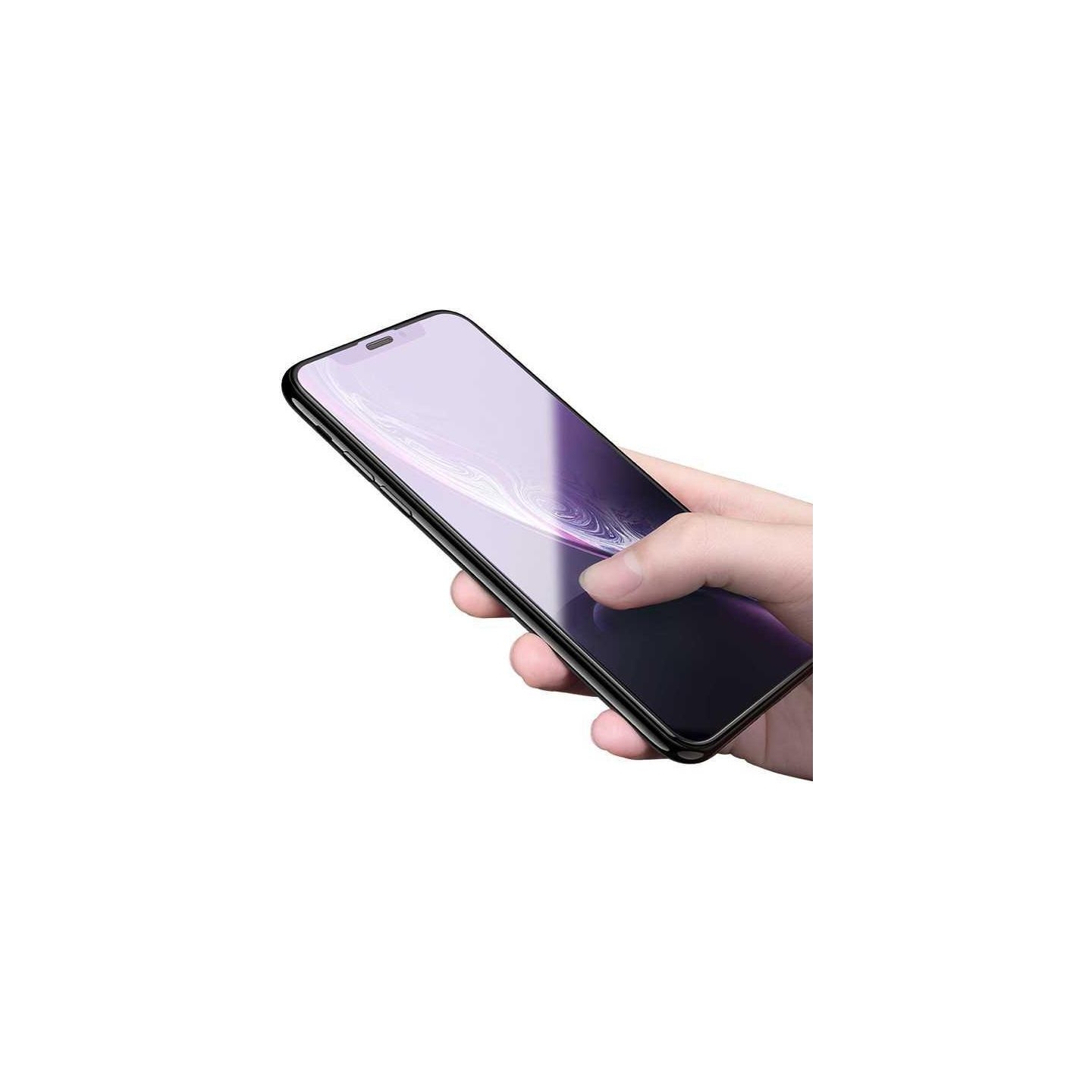 Devia Van Anti-blue Ray Full Screen Tempered Glass iPhone XR (6.1) black (10pcs)
