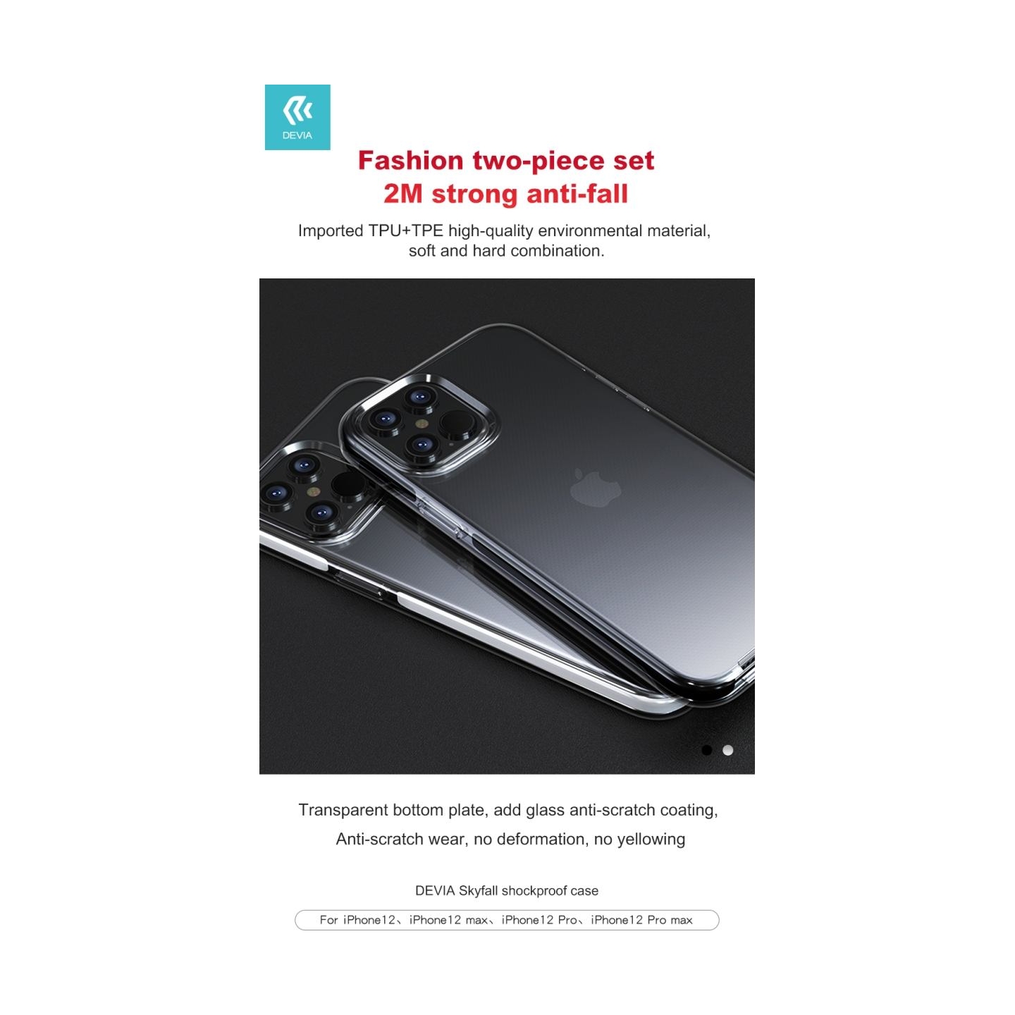 Devia Skyfall shockproof case iPhone 12 Pro Max white