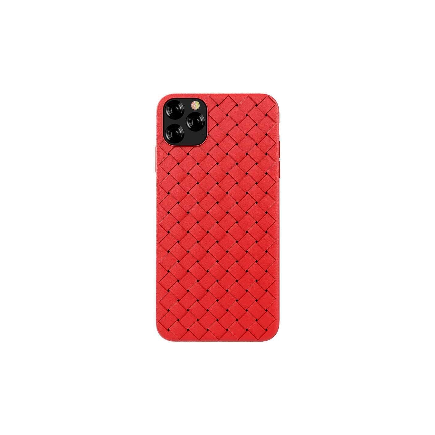 Devia Woven Pattern Design Soft Case iPhone 11 Pro red