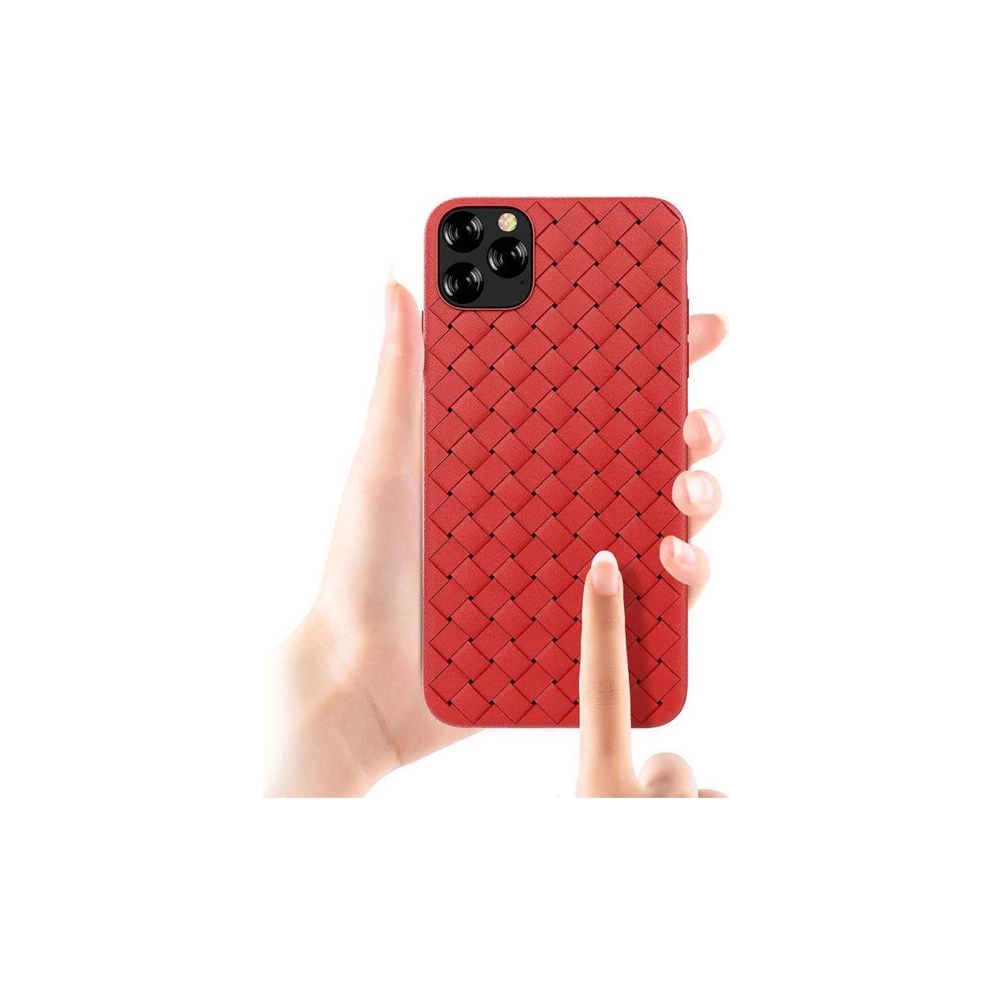 Devia Woven Pattern Design Soft Case iPhone 11 Pro red
