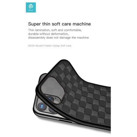 Devia Woven2 Pattern Design Soft Case iPhone 11 Pro black