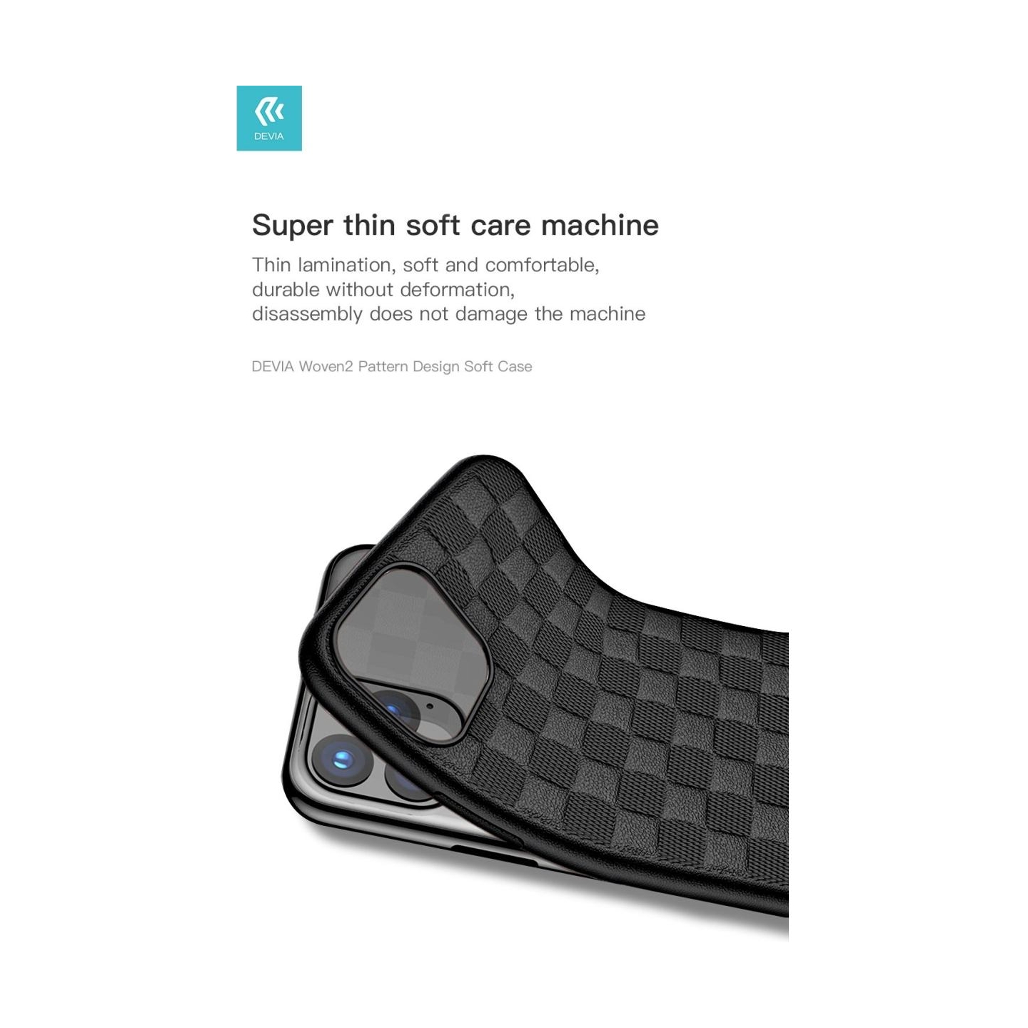 Devia Woven2 Pattern Design Soft Case iPhone 11 Pro Max red