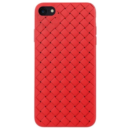 Devia Woven Pattern Design Soft Case iPhone SE2 red