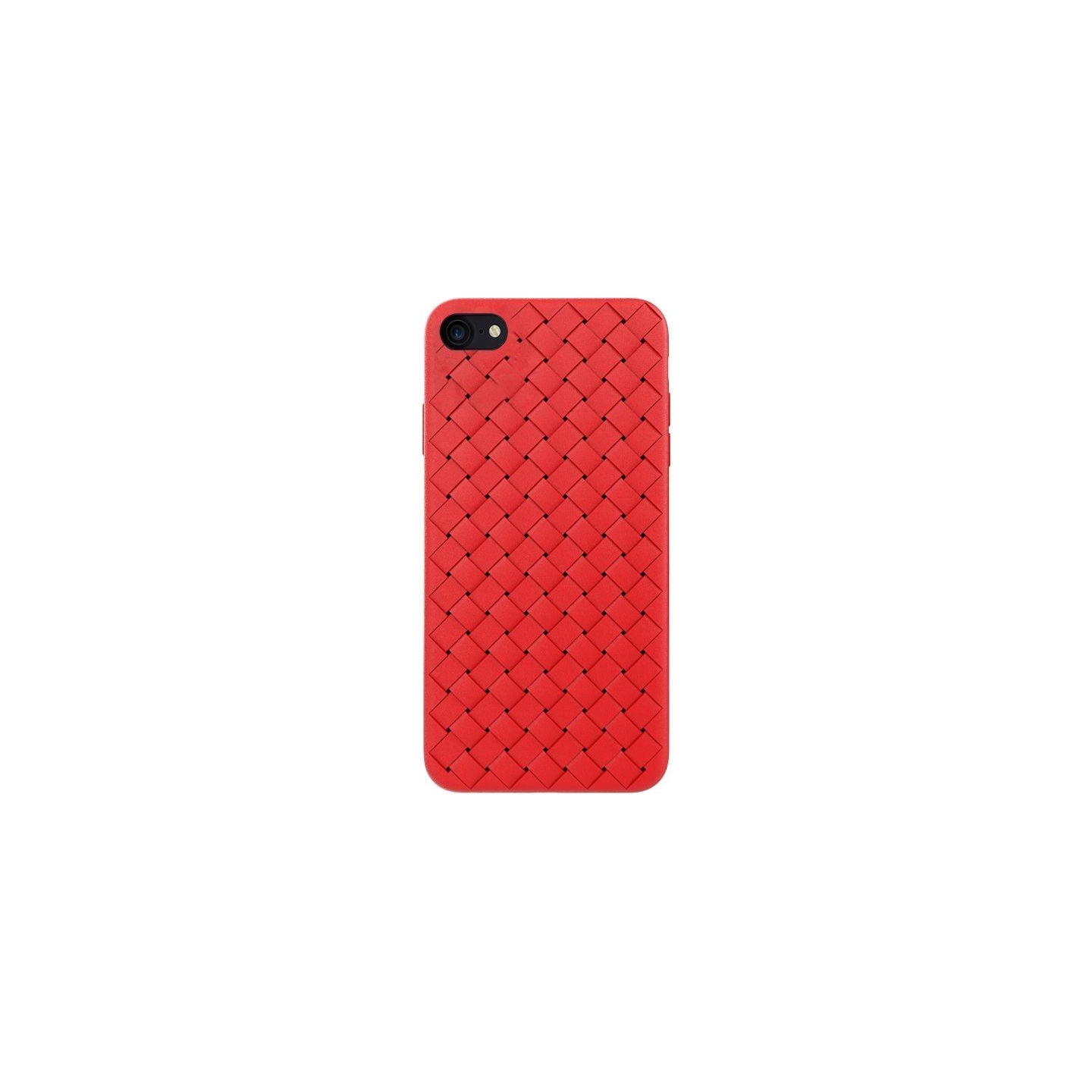 Devia Woven Pattern Design Soft Case iPhone SE2 red