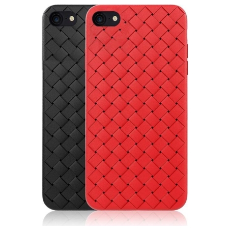 Devia Woven Pattern Design Soft Case iPhone SE2 red