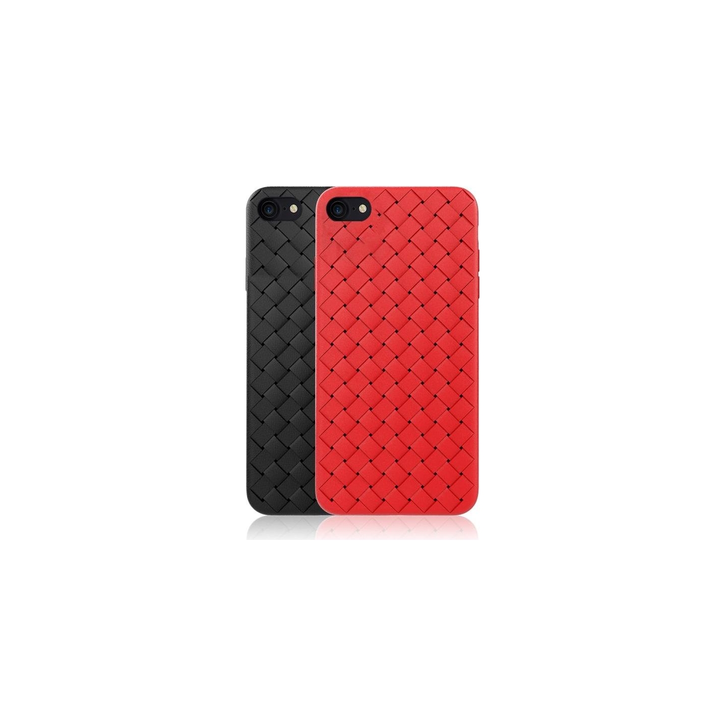 Devia Woven Pattern Design Soft Case iPhone SE2 red
