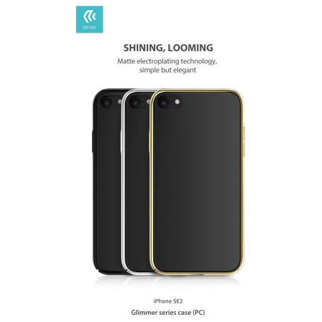 Devia Glimmer series case (PC) iPhone SE2 gold
