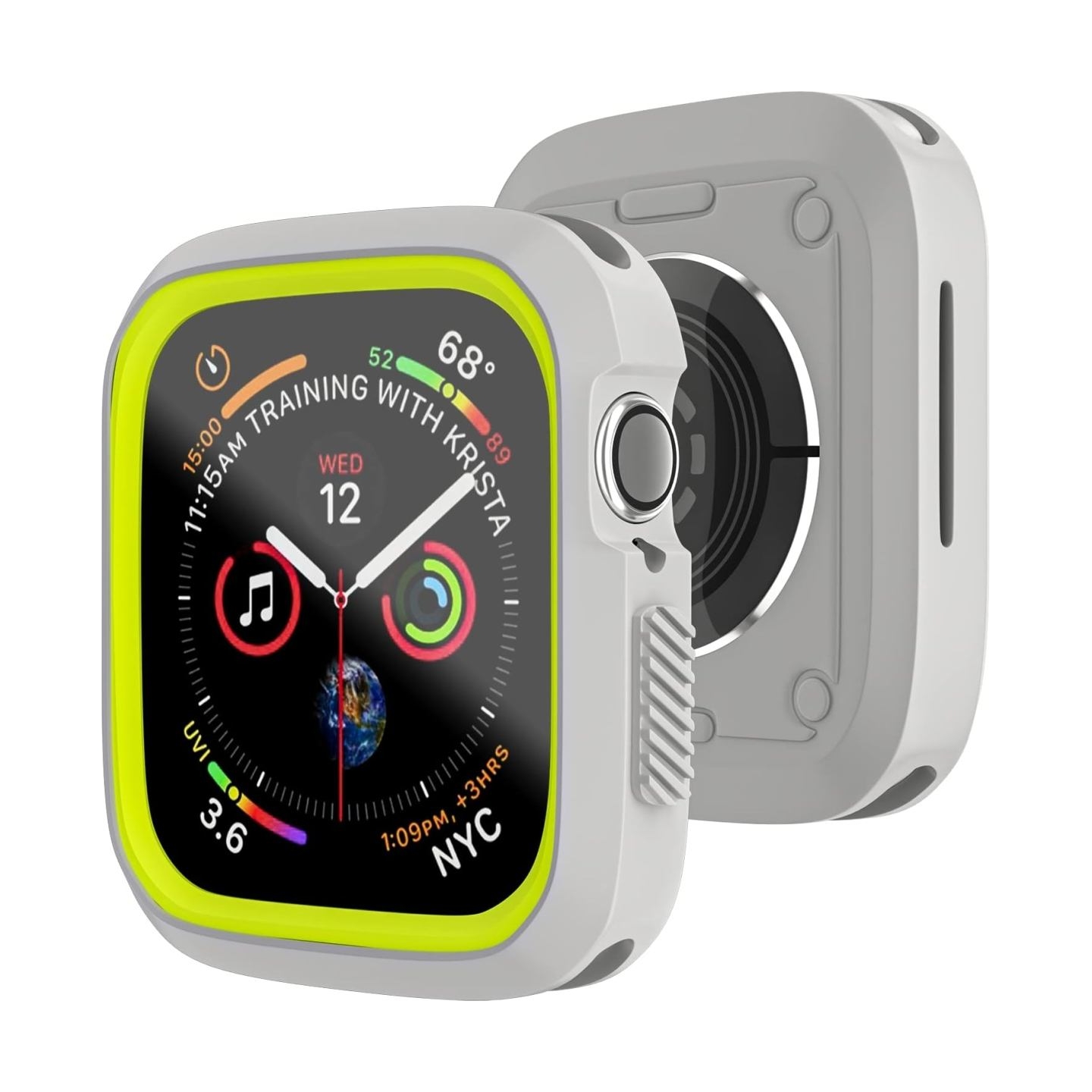 Devia Dazzle Series protective case (40mm) for Apple Watch silver yellow