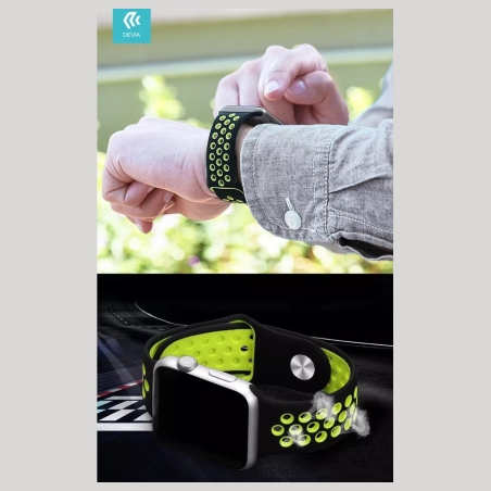 Devia Deluxe Series Sport Band for Apple Watch 4 Yellow