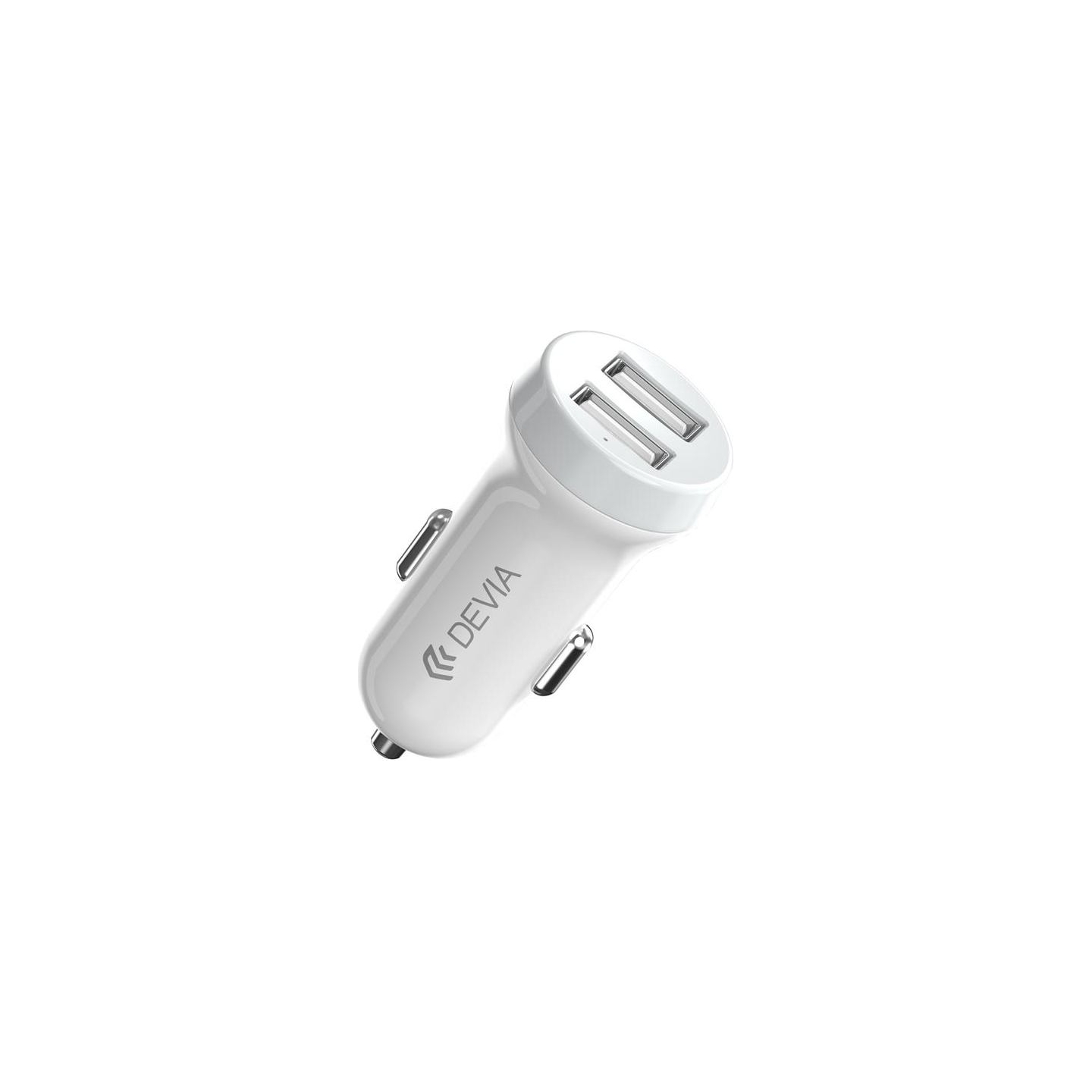 Devia Smart series car charger suit for Lightning (5V3.1A,2USB) white