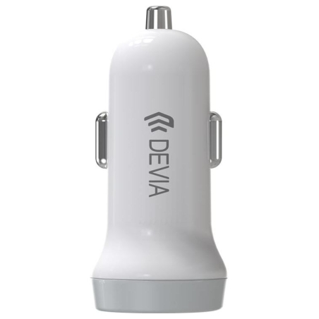 Devia Smart series car charger suit for Lightning (5V3.1A,2USB) white