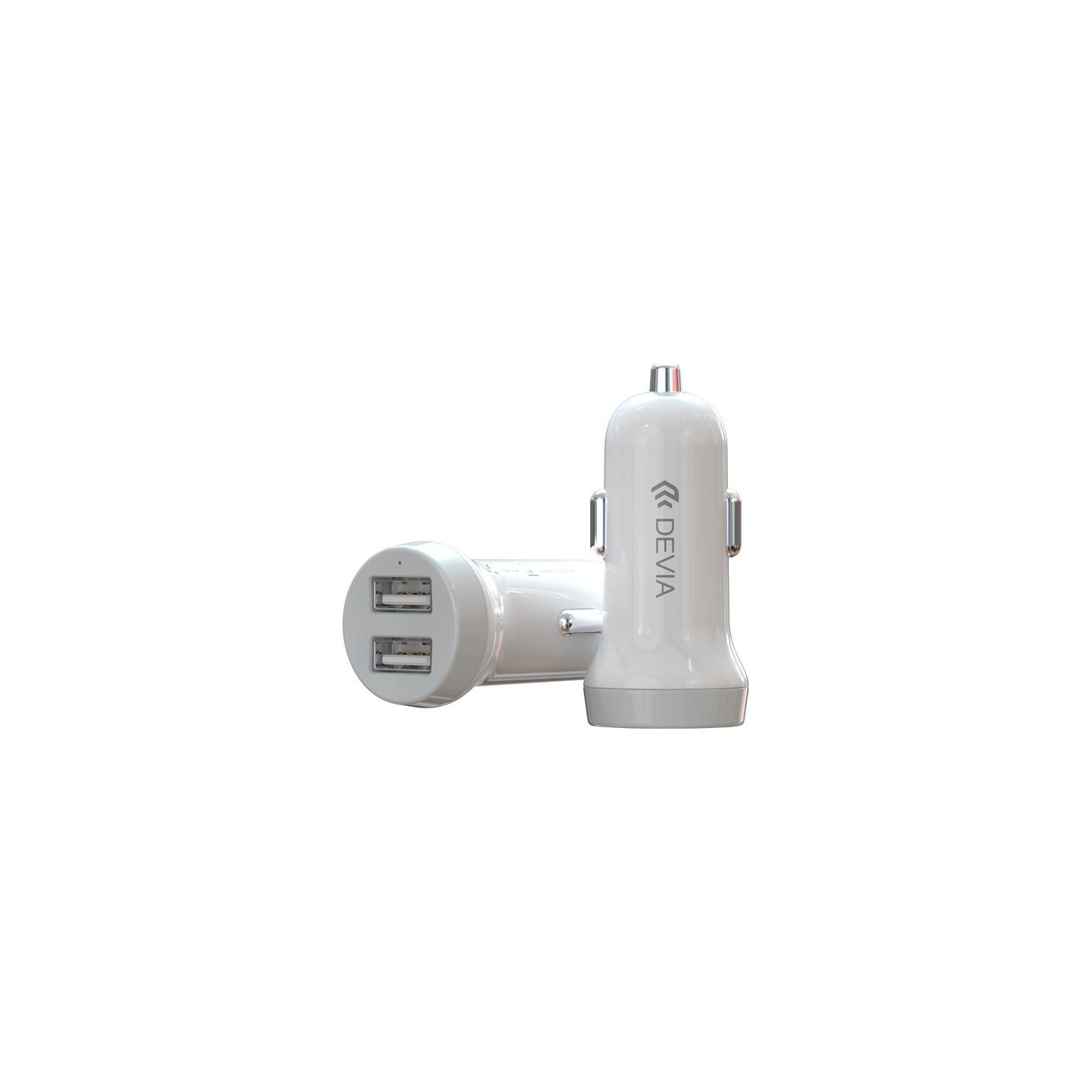 Devia Smart series car charger suit for Lightning (5V3.1A,2USB) white