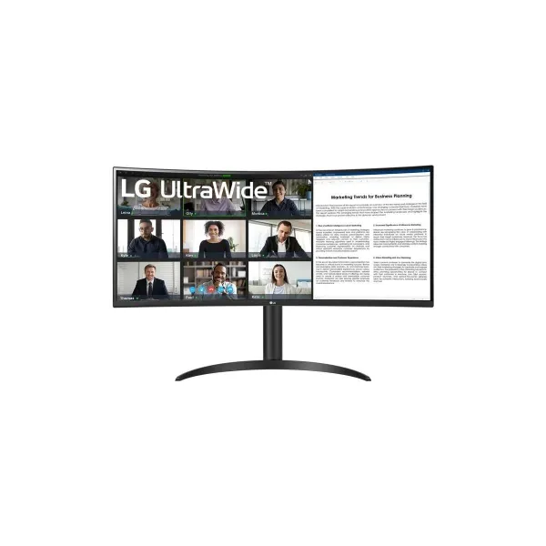 LG LCD Monitor|LG|34WR55QK-B|34"|Business/Curved/21 : 9|Panel VA|3440x1440|21:9|100Hz|5 ms|Height adjustable|Tilt|Colour Black|3