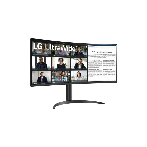 LG LCD Monitor|LG|34WR55QK-B|34"|Business/Curved/21 : 9|Panel VA|3440x1440|21:9|100Hz|5 ms|Height adjustable|Tilt|Colour Black|3
