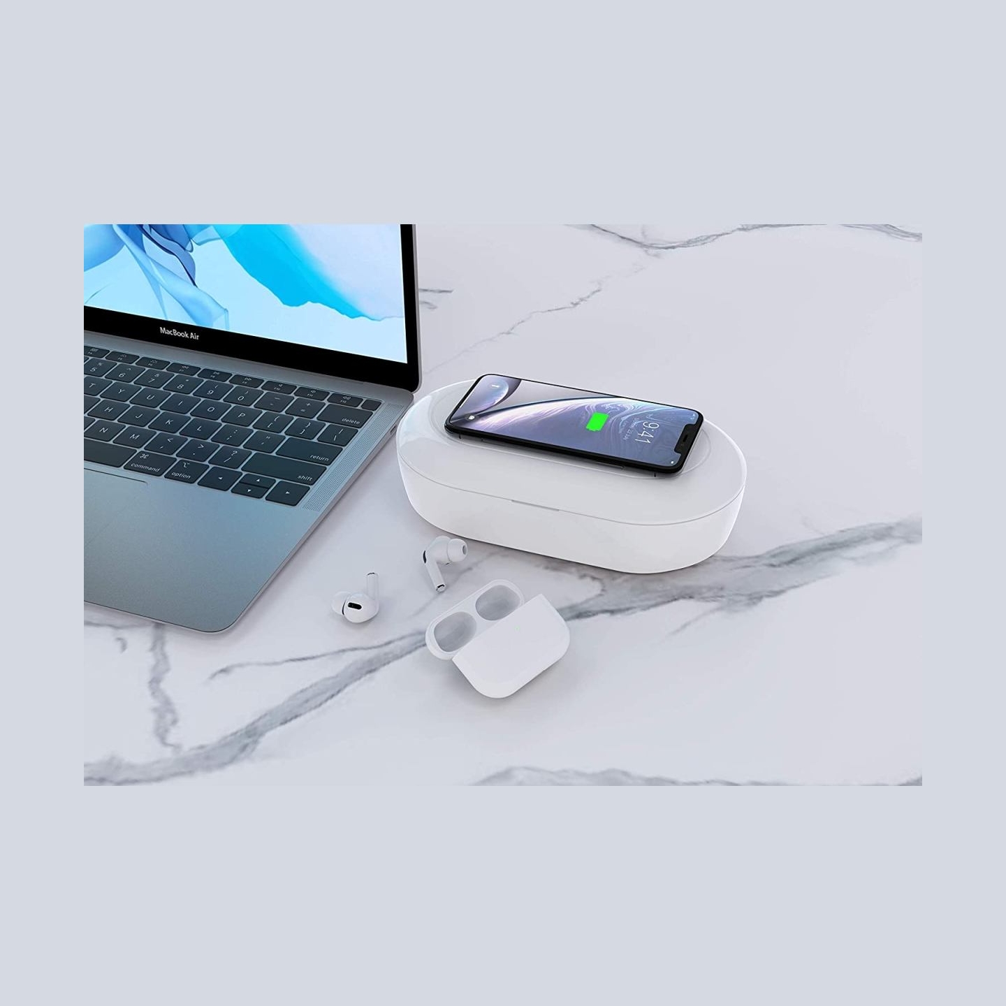 Devia Wireless Charging Disinfection box white