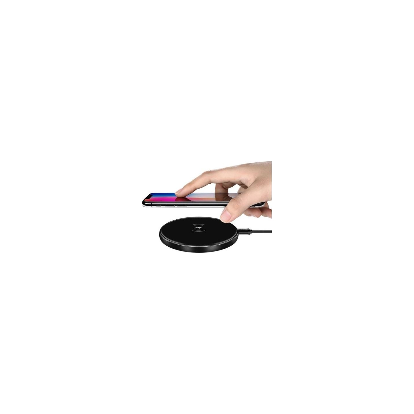 Devia Aurora Series Ultra-slim Wireless Quick Charger (V2) (10W) black
