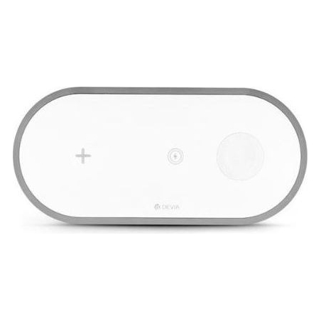 Devia 3In1 Charger for smart phone & Applewatch & Earphone V4 (10W) white