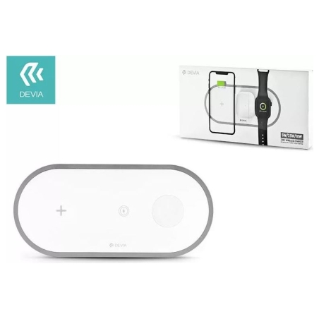 Devia 3In1 Charger for smart phone & Applewatch & Earphone V4 (10W) white