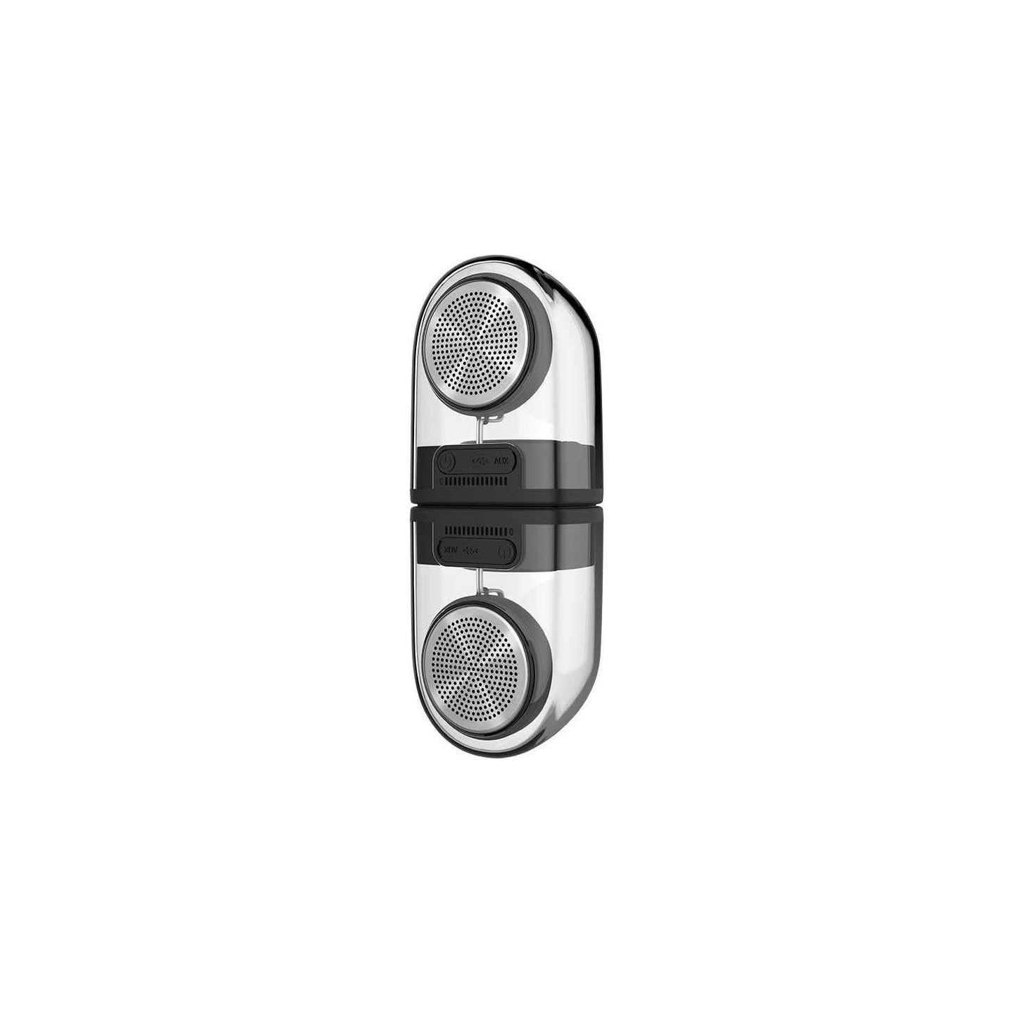 Devia Crystal Series TWS Speaker with Silicon Case (2pcs) Black