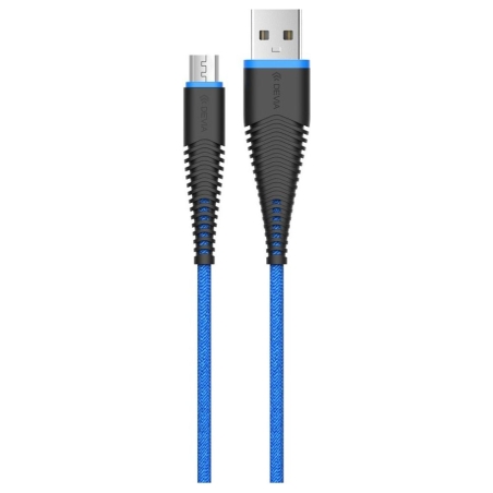 Devia Fish 1 Series Cable for Micro USB (5V 2.4A,1.5M) blue